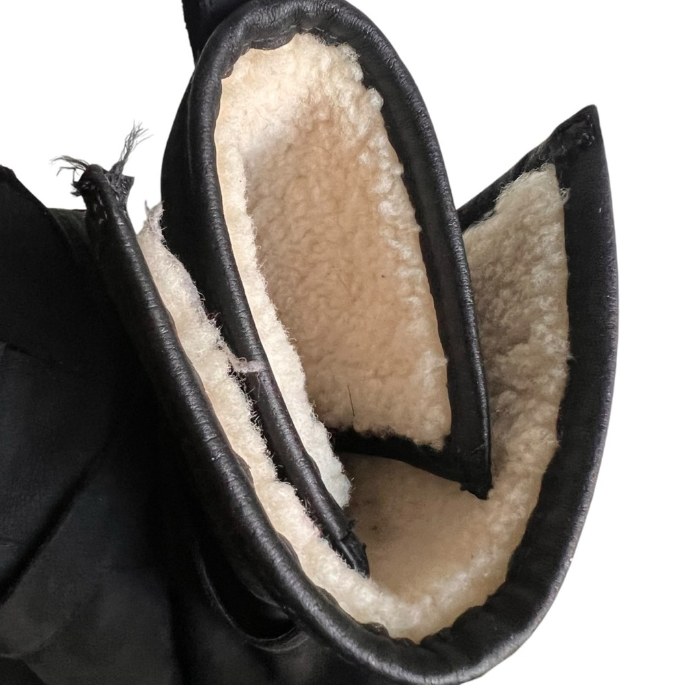 Sorel Womens Black Suede Leather Phoenix Boots Moto Waterproof Buckle Size 10 - Picture 11 of 13
